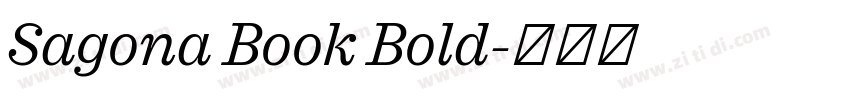 Sagona Book Bold字体转换